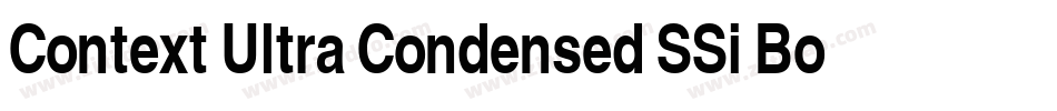 Context Ultra Condensed SSi Bold Ultra Condensed字体转换